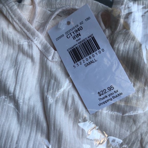 Strappy Ribbed Tank Top - Picture 3 of 3